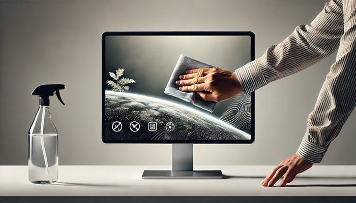 تمیز کردن مانیتور