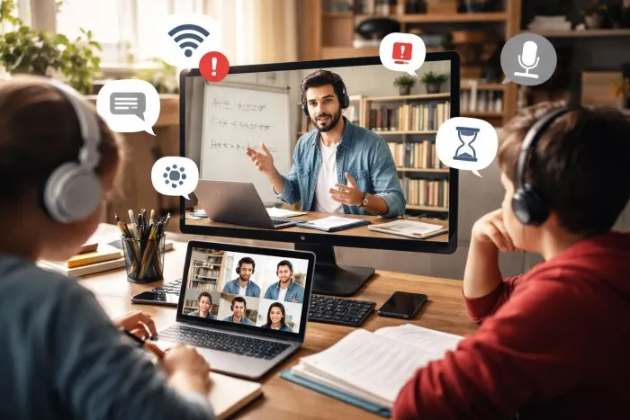مشکلات تدریس آنلاین